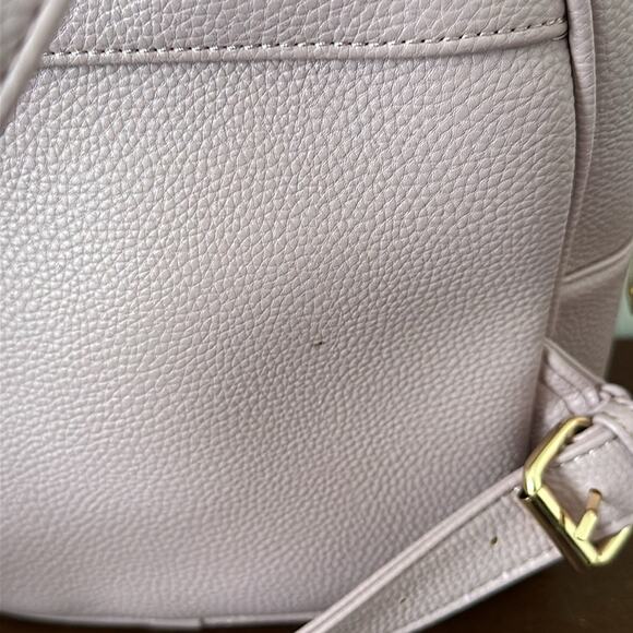 Blush Pink Faux Leather Mini Backpack - Picture 5 of 11